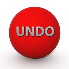 undo circular icon on white background