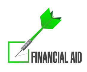 financial aid check mark illustration
