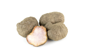 Air potato, dioscorea isolated on white background