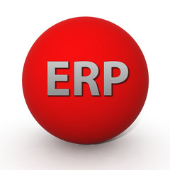 ERP circular icon on white background