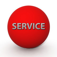 Service circular icon on white background
