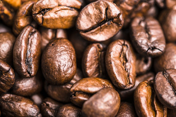 Coffee beans background
