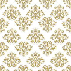 Damask Seamless Vector Pattern. Orient Background