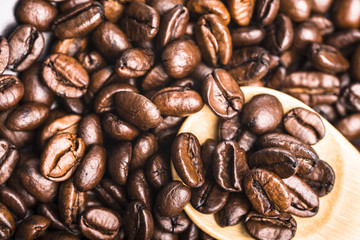 Coffee beans background