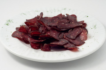 The kind of cured meat