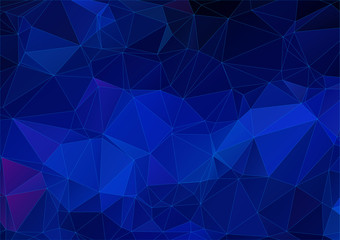 Deep blue triangle background