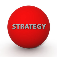 Strategy circular icon on white background