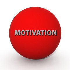 Motivation circular icon on white background