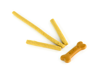 Dog Treats (Dog Food, Dog Chews, Snack), isolated on white