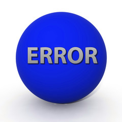 error circular icon on white background