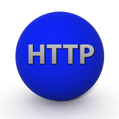 http circular icon on white background