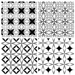 Set of four grille pattern