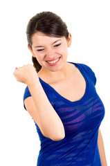 Fototapeta premium beautiful young brunette latin girl posing