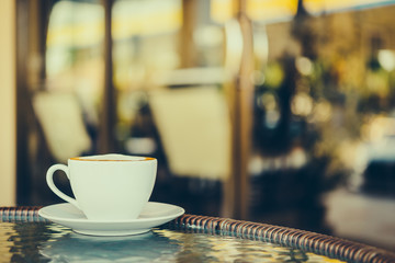 Latte coffee cup