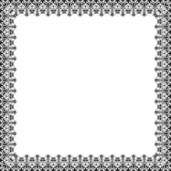 Floral Vector Pattern. Abstract Frame