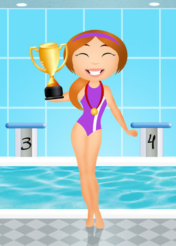 swimming champion