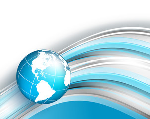 vector background with wavy lines