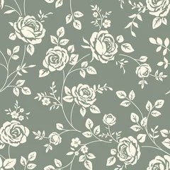 Gardinen Blumen Muster  Wallpaper floral  © Gizele