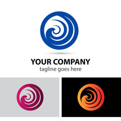 Round swirl logo