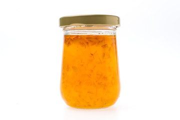 Orange jam jar