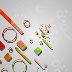 Colorful abstract circles background