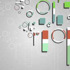 Colorful abstract circles background