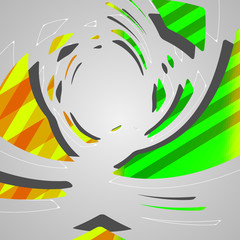 Abstract futuristic geometric shapes