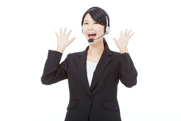 驚くオペレーター