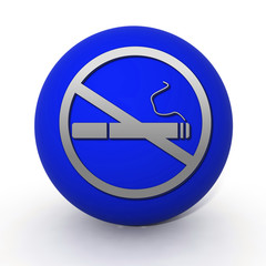 Cigarette circular icon on white background