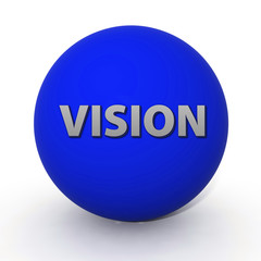 Vision circular icon on white background