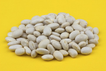 Raw white beans