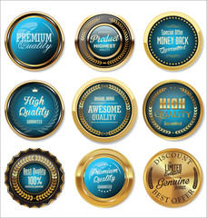 Vintage sale labels collection design elements, Premium quality