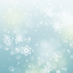 Christmas background with snowflakes