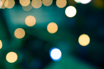 Defocused bokeh vintage in city night