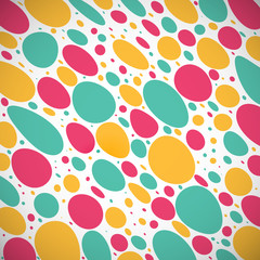 Abstract color creative figures on the gray background