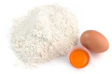 flour and eggs