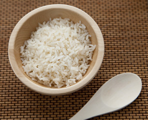 bol de riz blanc