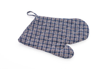 Mitten glove isolated on white background