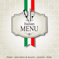 Obrazy na Szkle  Włoskie menu