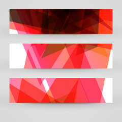 Fototapeta premium Vector banner set for your design