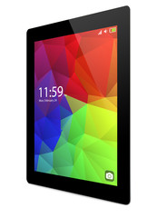 tablet pc with colorful interface