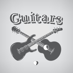 Acoustic and Bass Guitars