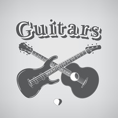 Acoustic and Bass Guitars