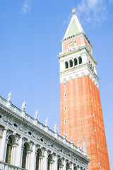 Fototapeta na wymiar Campanile San Marco in Venice, Italy