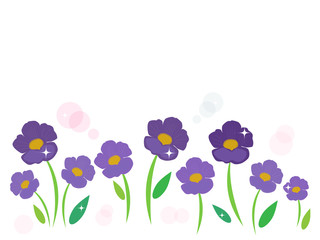 Purple flower vector background