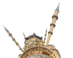 Selimiye Mosque with the little planet effect.