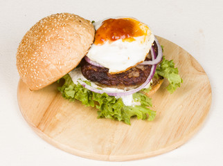Big hamburger - Stock Image macro.