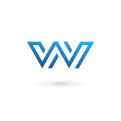 Letter W logo icon design template elements