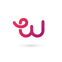 Obraz premium Letter W logo icon design template elements