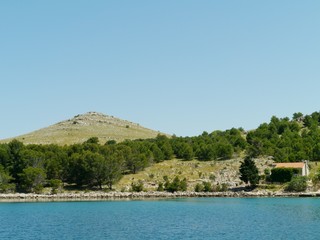 Fototapeta na wymiar The Statival bay of the island Kornat in Croatia